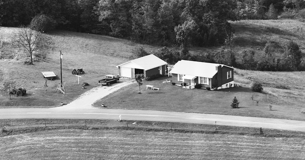 Vintage Aerial photo from 1977 in Shelby County, KY