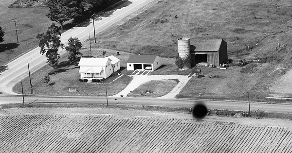 Vintage Aerial photo from 1972 in Ingham County, MI