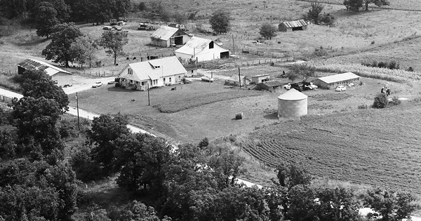 Vintage Aerial photo from 1976 in Knox County, MO