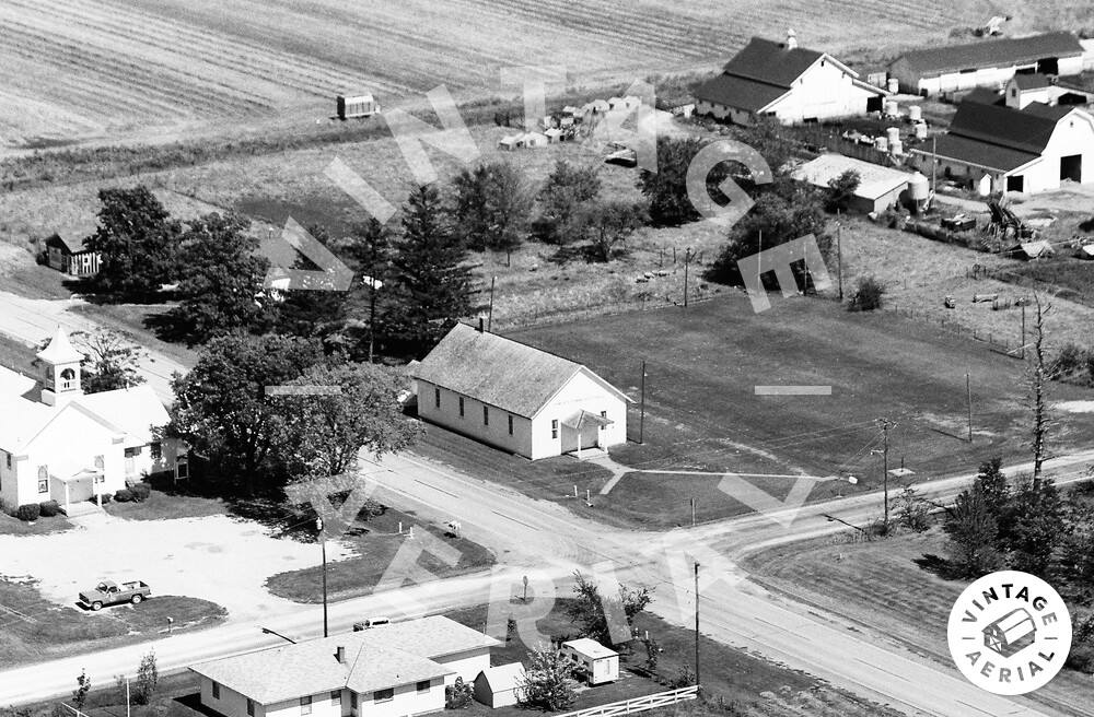 Vintage Aerial Illinois Mercer County 1974 56CME10