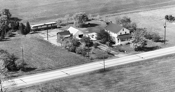 Vintage Aerial photo from 1963 in Bucks County, PA