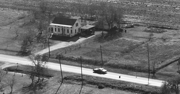 Vintage Aerial photo from 1985 in Jackson County, TX