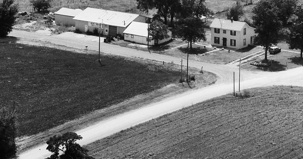 Vintage Aerial photo from 1983 in Lyon County, KS