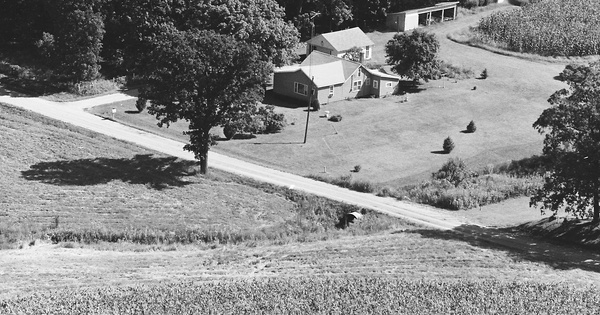 Vintage Aerial photo from 1978 in Coles County, IL