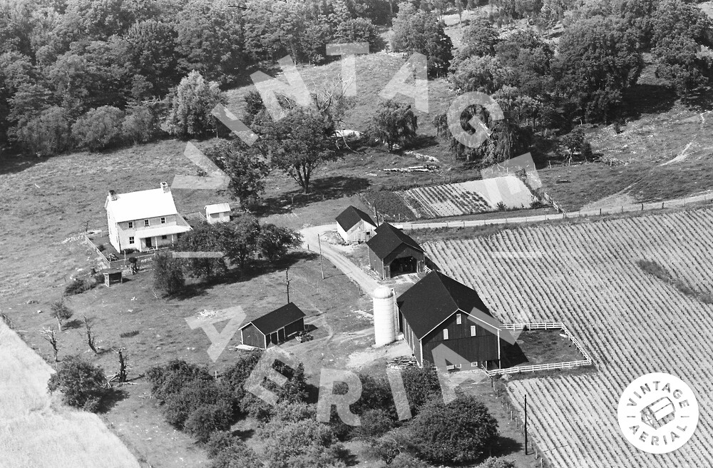 Vintage Aerial Pennsylvania Fulton County 1963 26CFU6