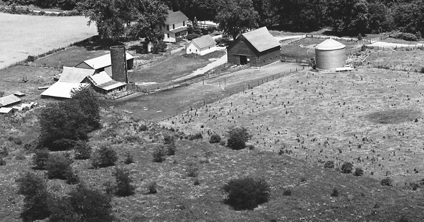 Vintage Aerial photo from 1975 in Tazewell County, IL