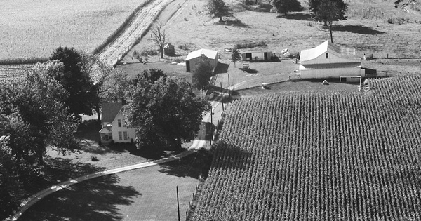 Vintage Aerial photo from 1972 in Decatur County, IN