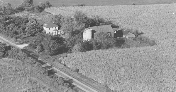 Vintage Aerial photo from 1980 in Rock County, WI
