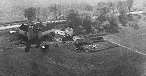 Vintage Aerial photo from 1964 in Walworth County, WI