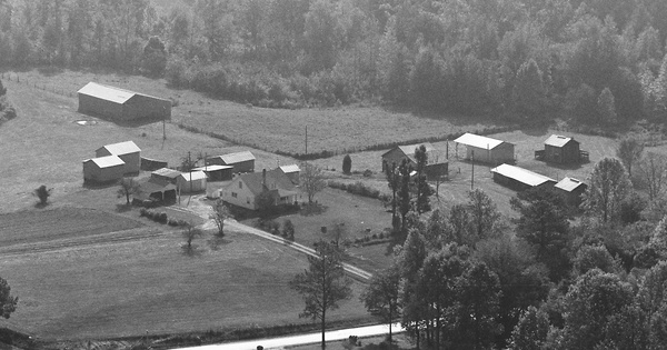 Vintage Aerial photo from 1984 in Brunswick County, VA
