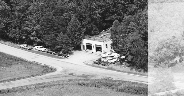 Vintage Aerial photo from 1990 in Lunenburg County, VA