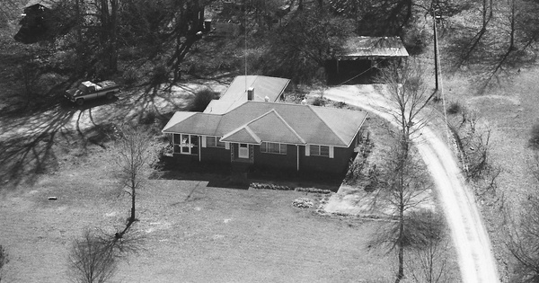 Vintage Aerial photo from 1989 in Baldwin County, GA