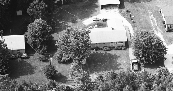 Vintage Aerial photo from 1988 in Northumberland County, VA