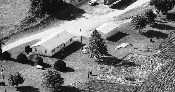 Vintage Aerial photo from 1989 in Grady County, OK