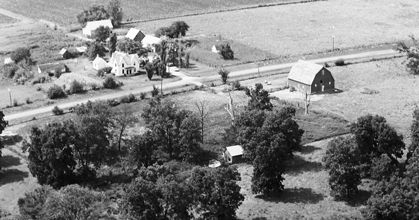 Vintage Aerial photo from 1971 in Shelby County, MO