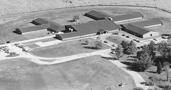 Vintage Aerial photo from 1980 in Clinton County, IN