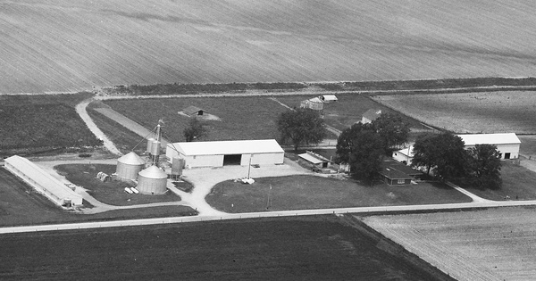 Vintage Aerial photo from 1988 in Decatur County, IN