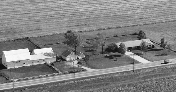 Vintage Aerial photo from 1986 in Delaware County, IN