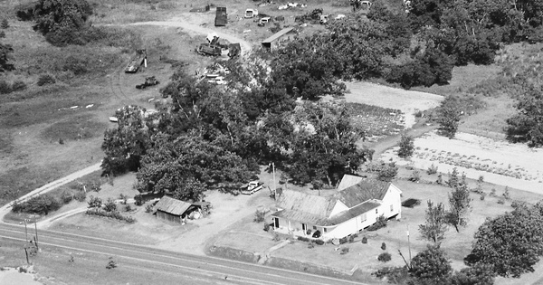 Vintage Aerial photo from 1983 in Bleckley County, GA