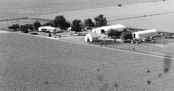 Vintage Aerial photo from 1972 in Vermilion County, IL