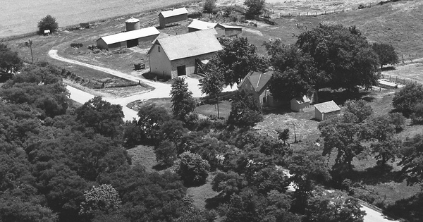 Vintage Aerial photo from 1975 in Tazewell County, IL