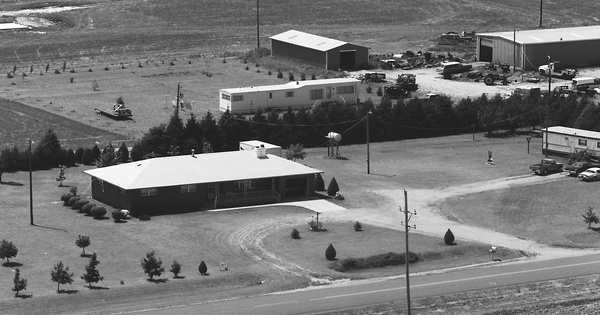 Vintage Aerial photo from 1977 in Sumner County, KS