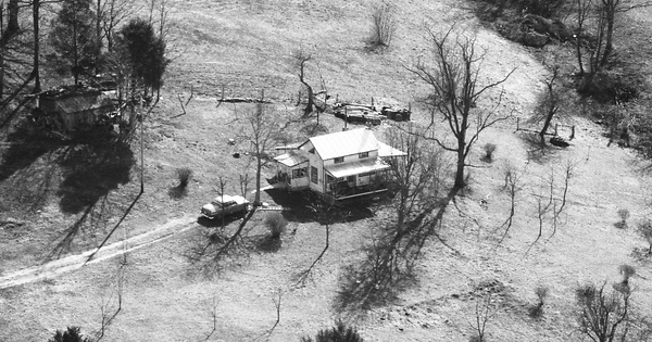 Vintage Aerial photo from 1990 in Rockbridge County, VA