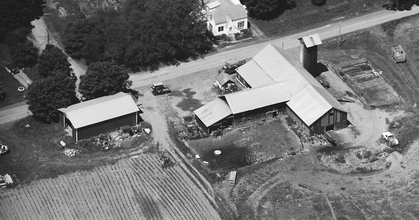 Vintage Aerial photo from 1991 in Tioga County, NY