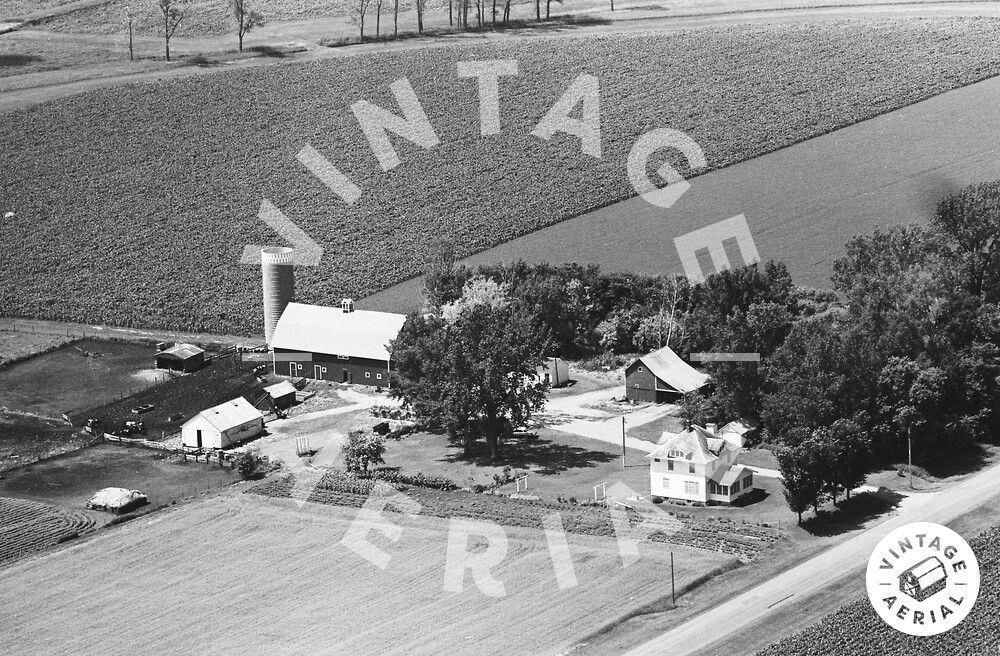 Vintage Aerial Minnesota Sibley County 1967 63MSI18