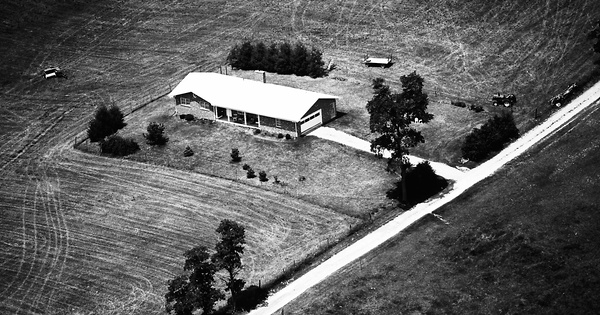 Vintage Aerial photo from 1992 in Montgomery County, VA