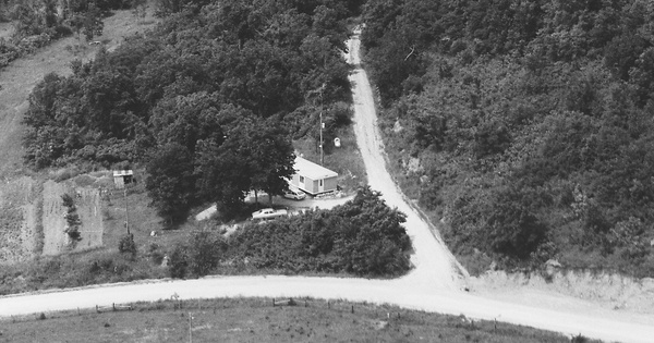 Vintage Aerial photo from 1983 in Linn County, KS