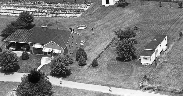 Vintage Aerial photo from 1973 in Montgomery County, VA