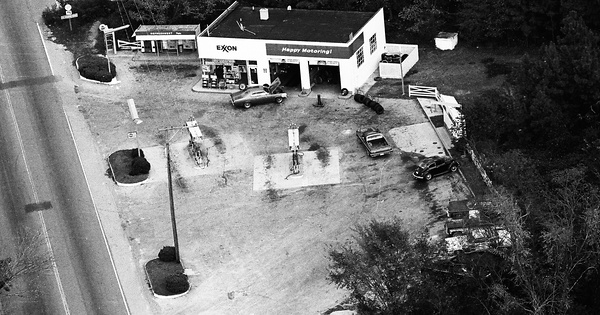 Vintage Aerial photo from -1986 in Dinwiddie County, VA