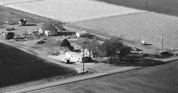 Vintage Aerial photo from 1988 in Hale County, TX