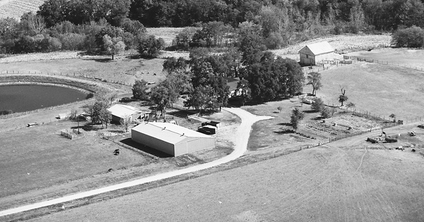 Vintage Aerial photo from 1976 in Clinton County, MO
