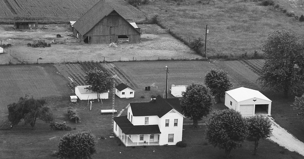 Vintage Aerial photo from 1977 in Monroe County, MO