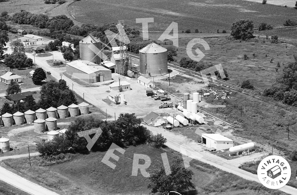 Vintage Aerial Iowa Tama County 1982 50FTM16