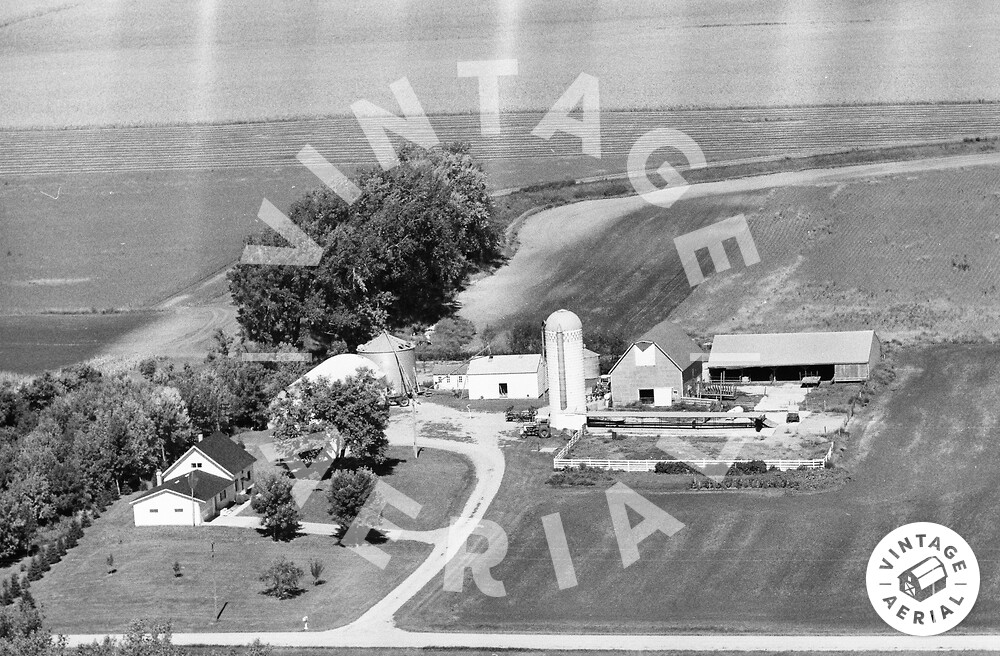 Vintage Aerial Minnesota Redwood County 1977 18MRE15