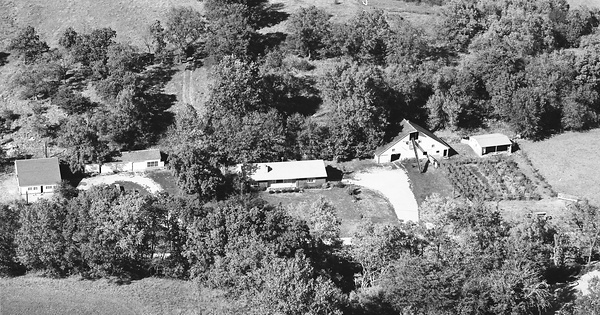 Vintage Aerial photo from 1976 in Leavenworth County, KS