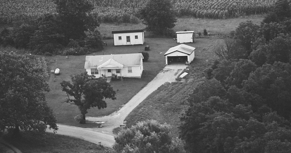Vintage Aerial photo from 1981 in Hart County, KY
