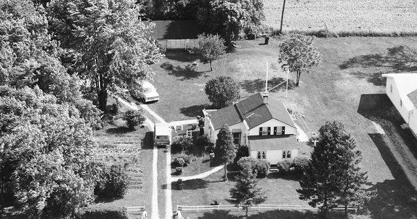 Vintage Aerial photo from 1983 in Allegan County, MI