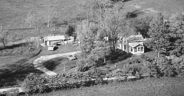 Vintage Aerial photo from 1977 in Warren County, IN