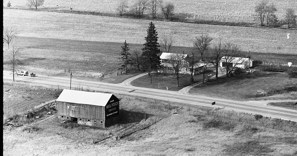 Vintage Aerial photo from 1972 in Branch County, MI