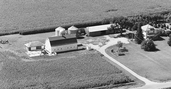 Vintage Aerial photo from 1981 in Emmet County, IA