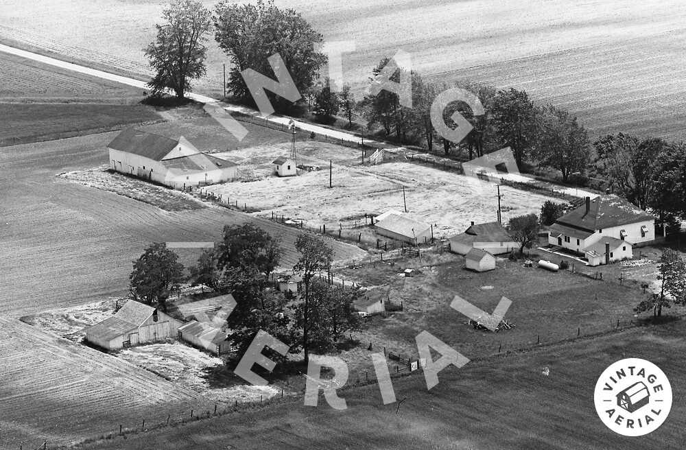 Vintage Aerial Indiana Tipton County 1964 8RTI26