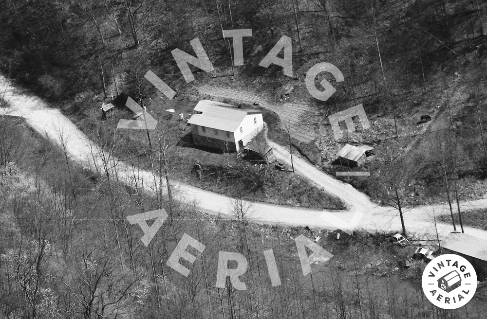 Vintage Aerial Kentucky Leslie County 1987 49ULE11