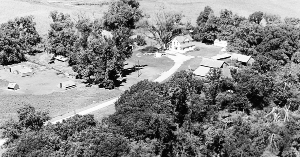 Vintage Aerial photo from 1971 in Humboldt County, IA