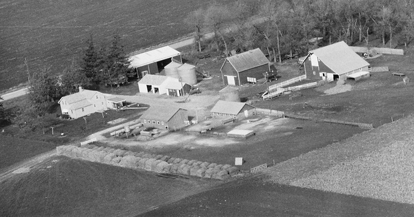Vintage Aerial photo from 1977 in Humboldt County, IA
