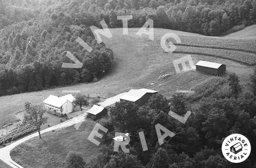 Vintage Aerial Kentucky Elliott County 1982 29WEL2