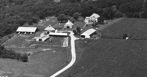 Vintage Aerial photo from 1991 in Madison County, IA